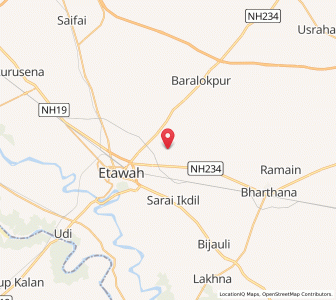 Map of Nagla Pran, Uttar Pradesh