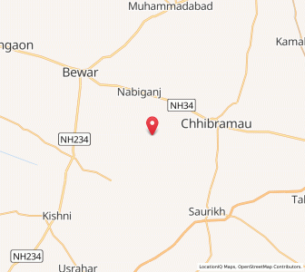 Map of Nagla Saktu, Uttar Pradesh