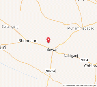 Map of Nagla Tank, Uttar Pradesh