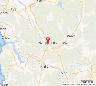 Map of Nagothana, Maharashtra