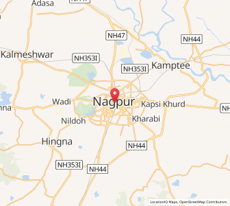Map of Nagpur, Maharashtra