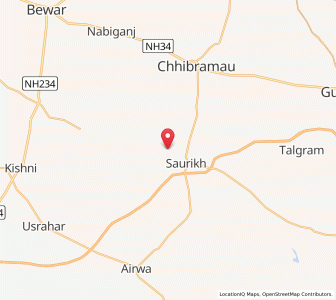 Map of Nagra Nande, Uttar Pradesh