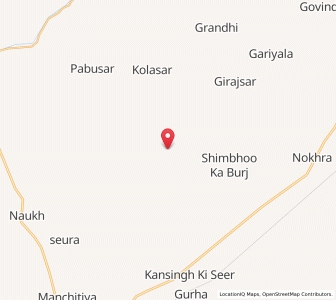Map of Nagrajsar, Rajasthan