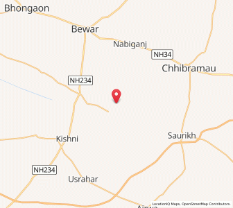 Map of Nagthara, Uttar Pradesh