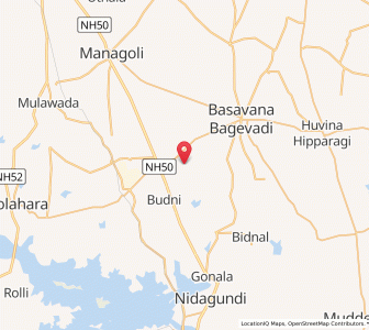 Map of Nagwar, Karnataka