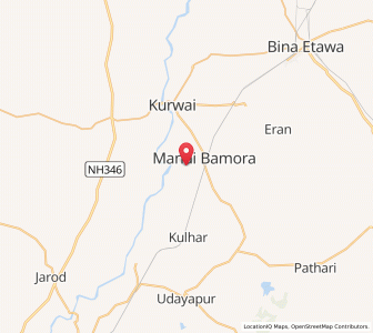 Map of Nagwasa, Madhya Pradesh