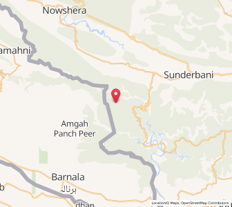 Map of Nah, Kashmir