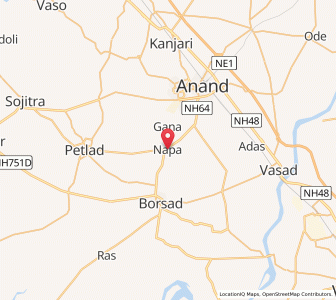 Map of Nahapa, Gujarat