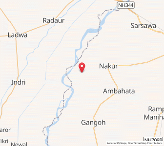 Map of Nahar Majra, Uttar Pradesh