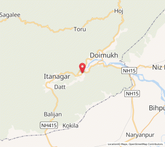 Map of Naharlagun, Arunachal Pradesh