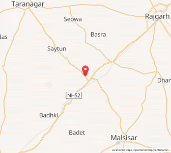 Map of Nahron ka Bas, Rajasthan