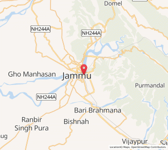 Map of Nai Basti, Kashmir