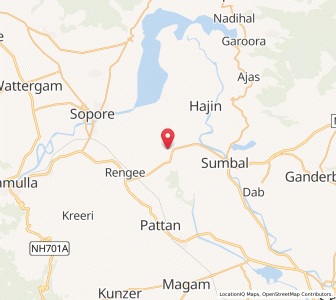 Map of Naidkhai, Kashmir