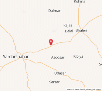 Map of Nainasar, Rajasthan