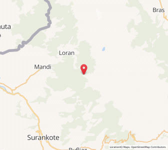 Map of Nainsukh, Kashmir