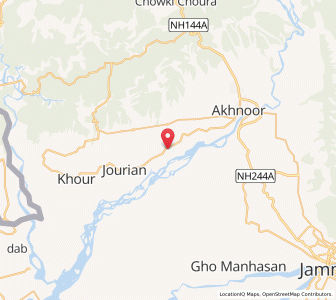 Map of Naiwali, Kashmir