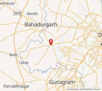 Map of Najafgarh, NCT