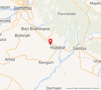 Map of Najwal, Kashmir