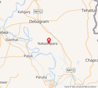 Map of Nakasipara, West Bengal