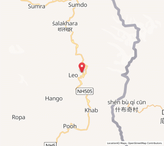 Map of Nako, Himachal Pradesh