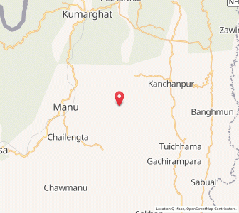 Map of Nakraihapara, Tripura