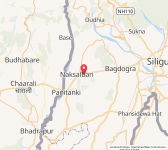 Map of Naksalbari, West Bengal