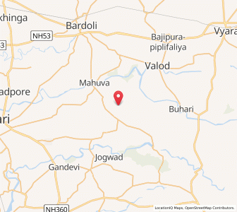 Map of Naldhara, Gujarat
