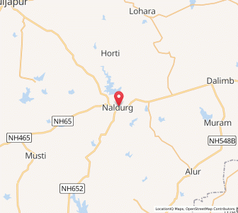 Map of Naldurg, Maharashtra