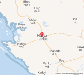 Map of Naliya, Gujarat