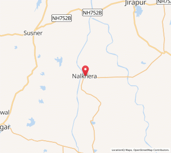 Map of Nalkhera, Madhya Pradesh