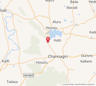 Map of Nallur, Karnataka