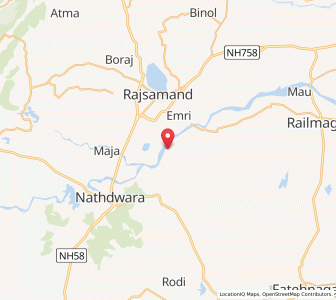 Map of Namana, Rajasthan