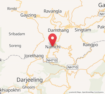 Map of Namchi, Sikkim
