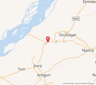 Map of Namdang, Assam