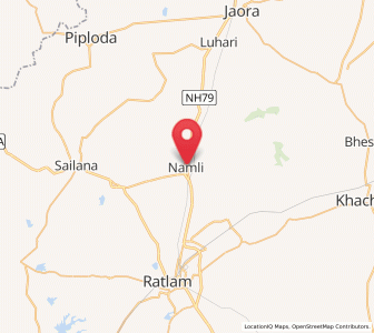 Map of Namli, Madhya Pradesh