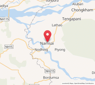 Map of Namsai, Arunachal Pradesh