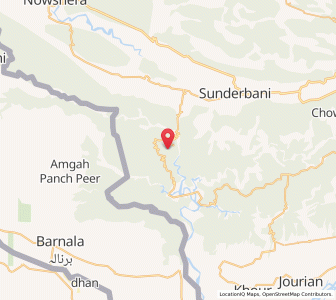 Map of Nan Keri, Kashmir