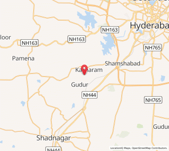 Map of Nanajpur, Andhra Pradesh