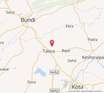 Map of Nanda, Rajasthan