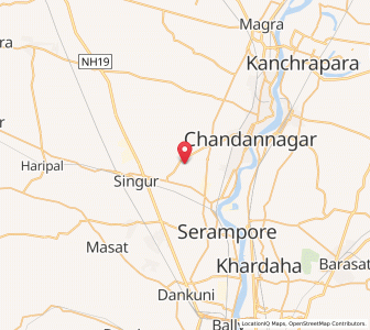 Map of Nandaha, West Bengal