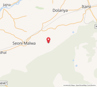 Map of Nandarwara, Madhya Pradesh