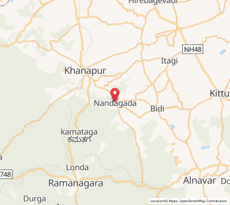 Map of Nandgad, Karnataka
