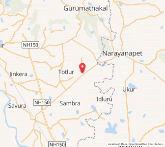 Map of Nandipalli, Karnataka