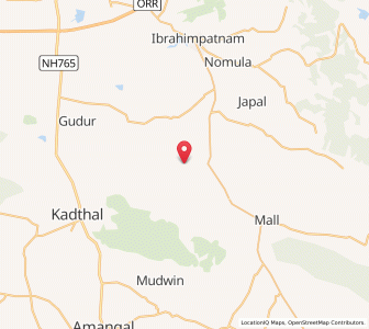 Map of Nandiwanparti, Andhra Pradesh