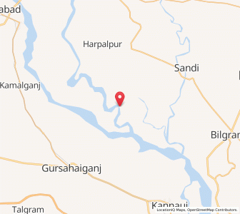 Map of Nandna, Uttar Pradesh