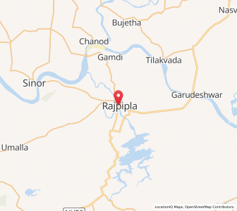 Map of Nandod, Gujarat