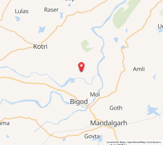 Map of Nandrai, Rajasthan