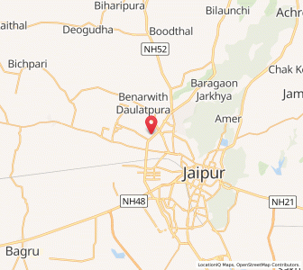 Map of Nangal Jaisanbohran, Rajasthan