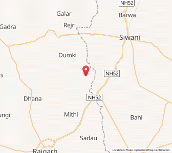 Map of Nangal Khurd, Rajasthan