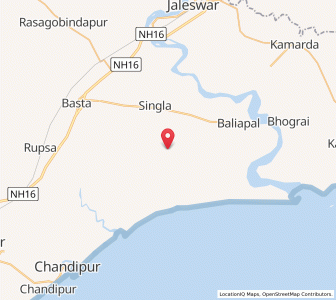 Map of Nangaleswar, Odisha
